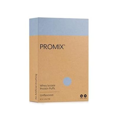 Promix Whey Isolate Protein Puffs， Unflavored - Crunchy &