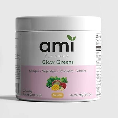 Glow Greens Green Powder with Collagen- 30ct (Mango)