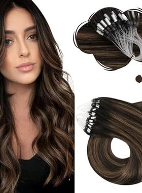 Moresoo Microlink Hair Extensions Human Hair Micro Loop H