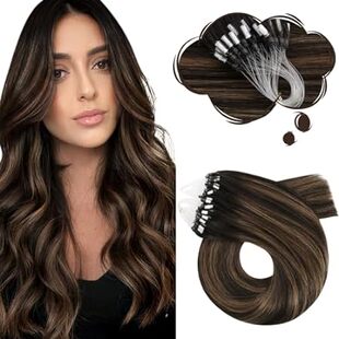 Moresoo Microlink Hair Extensions Human Hair Micro Loop H