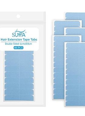 SUYYA 60 Pieces Hair Extension Tape Tabs Double Sided Ext