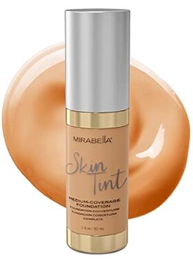 Mirabella Skin Tint Creme Liquid Foundation， Oil-Free Min