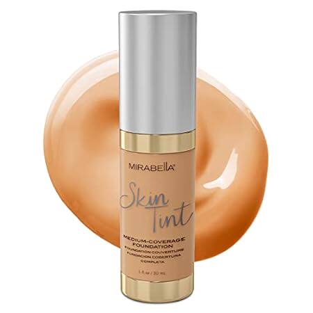 Mirabella Skin Tint Creme Liquid Foundation， Oil-Free Min