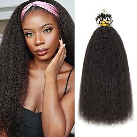 Microloop Hair Extensions Real Human Hair for Black Women