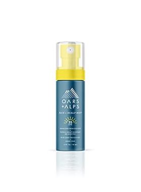 Oars + Alps Face and Scalp Mist SPF 35 Sunscreen， Protect