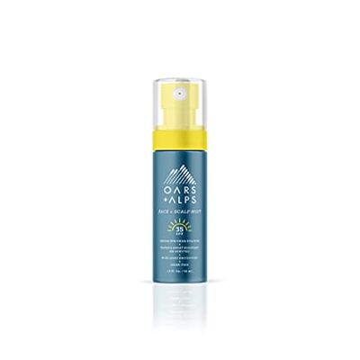 Oars + Alps Face and Scalp Mist SPF 35 Sunscreen， Protect