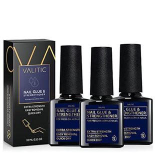 Valitic Nail Glue and Strengthener for Acrylic and Press