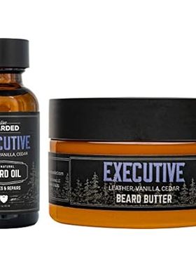 Live Bearded: Beard Oil and Beard Butter Grooming Kit - E