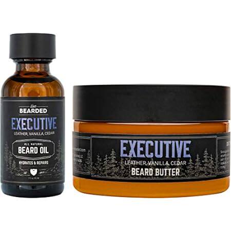 Live Bearded: Beard Oil and Beard Butter Grooming Kit - E