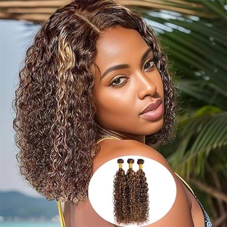 10A Highlight Honey Blonde Wet And Wavy Human Hair Bundle