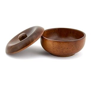 Grandslam Wooden Shaving Bowl with Lid Shaving Soap Bowl