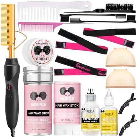 Goiple Electric Hot Comb Hair Straightener， Deluxe Electr