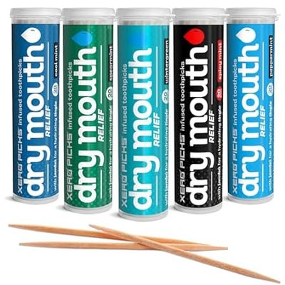 Xero Picks Dry Mouth - Infused Flavored Toothpicks for Lo