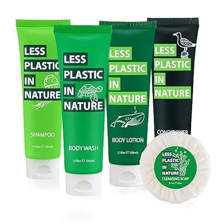 OPPEAL Less Plastic in Nature Travel Size Toiletries Bulk