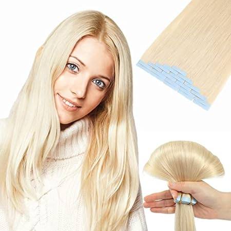 Tape in Hair Extensions Human Hair， Professional Grade Re