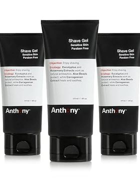 Anthony Shave Gel for Sensitive Skin – Non-Foaming， Sooth