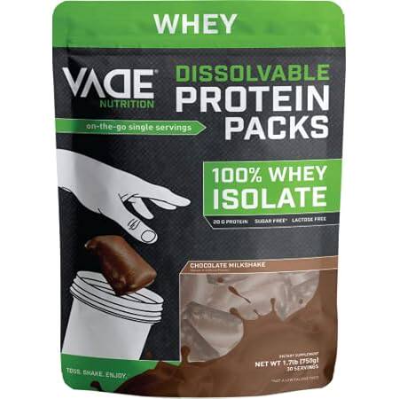 VADE Nutrition Dissolvable Protein Packs - 100% Whey Isol