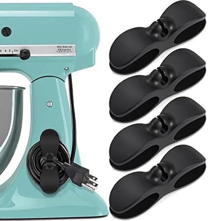 Cord Organizer for Appliances， 4PCS Kitchen Appliance Cor