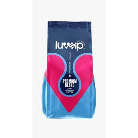 LuvSip Coffee Premium Blend 100% Arabica Coffee， ground，