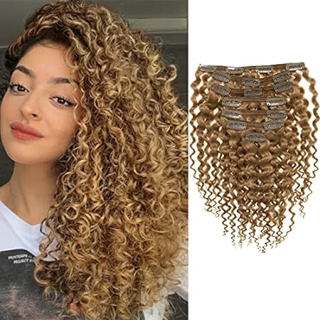 Loxxy Curly Clip in Hair Extensions for Black Women Super