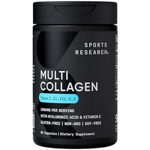 Sports Research Multi Collagen Pills (Type I， II， III， V