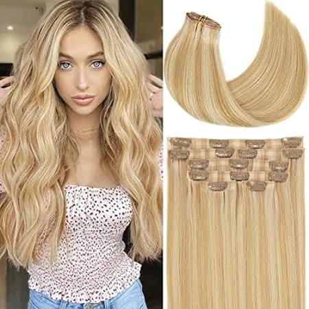 Clip in Hair Extensions 100% Remy Human Hair New Technolo