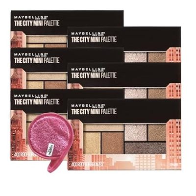 Eyeshadow Palette | Bundle with Makeup Cleansing Cloth， E
