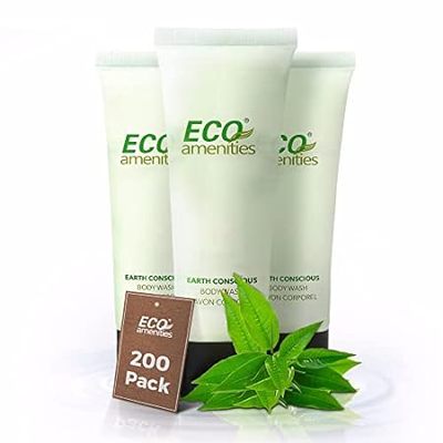 ECO Amenities Travel Size 1oz Body Wash (BULK 200 Pack) -