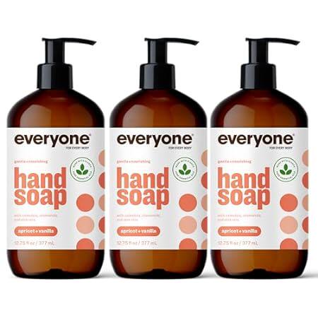 Everyone Liquid Hand Soap， 12.75 Ounce (Pack of 3)， Apric