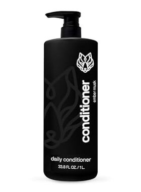 Black Wolf Mens Everyday Hair Conditioner， 1 Liter - Salo
