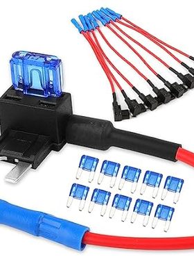 Tiooka 12V Car Add-a-Circuit Fuse TAP Adapter Fuse Holder