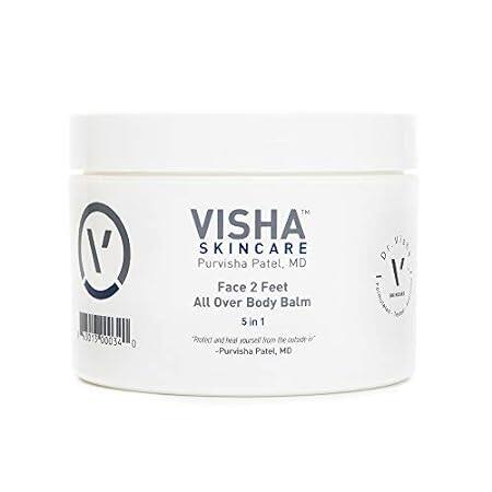 Visha Skincare Face 2 Feet 5 in 1 All Over Body Balm， Moi