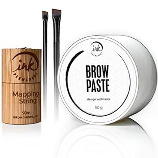 50g White Brow Paste， Mapping String and Eyebrow Brush Ki