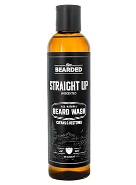 Live Bearded: Beard Wash - Straight Up - Beard and Face W