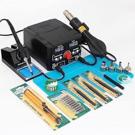 2 IN 1 Hot Air Rework and Soldering Iron Station with °F