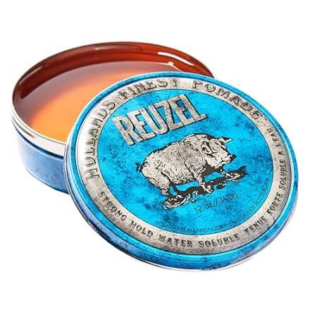 REUZEL Blue Pomade， Strong All Day Hold， Water Soluble St