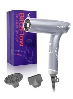 Ventris Ionic Hair Dryer with Magnetic Diffuser， High Spe