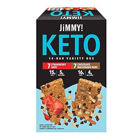 JiMMY! Keto Protein Bar， Keto Friendly， Variety Pack， 14