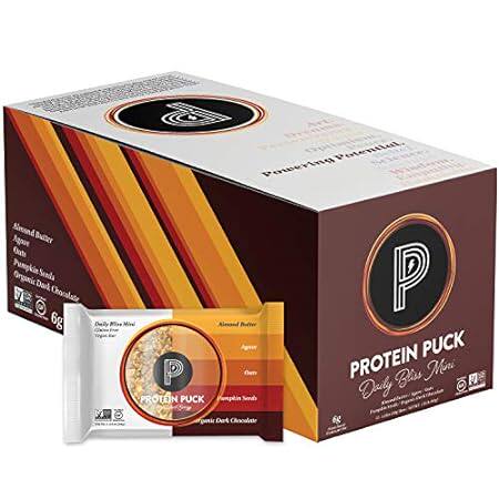 Protein Puck Mini Protein Bars， Daily Bliss， Case of 12 -