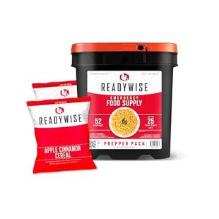 READYWISE - Prepper Pack Bucket， 52 Servings， Emergency，