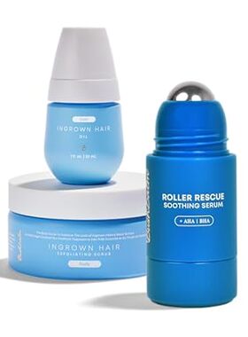 Bushbalm Ingrown Hair Routine - Roller Rescue， Nude Oil a