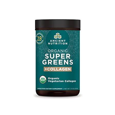 Ancient Nutrition Supergreens Powder， Organic Superfood P
