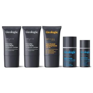 Geologie Complete Skincare Set | 30-Day 5-Piece Supply |