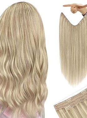 YoungSee Wire Hair Extensions Human Hair Highlight Wire H