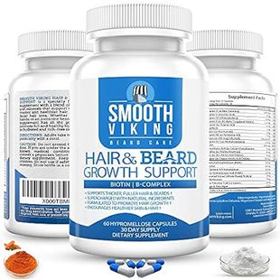 Beard Growth Supplement - Hair Growth Vitamins for Men (6