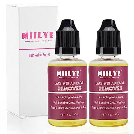 MIILYE Wig Glue Remover x 2 Bottles， Tape in Hair Extensi