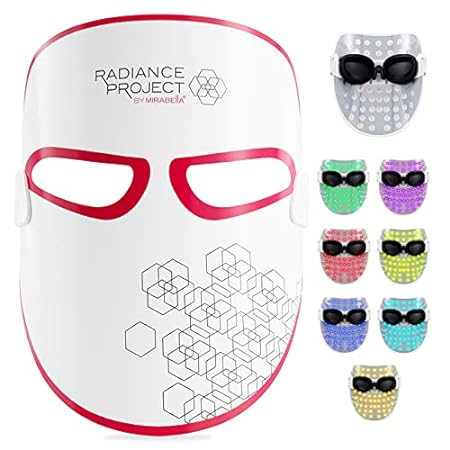 Mirabella 7-Color LED Light Therapy Mask， LED Face Mask w图片
