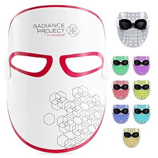 Mirabella 7-Color LED Light Therapy Mask， LED Face Mask w