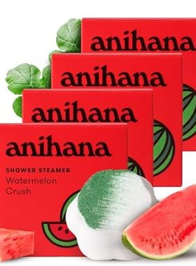ANIHANA Shower Steamers 4 Pack with Essential Oils Parabe