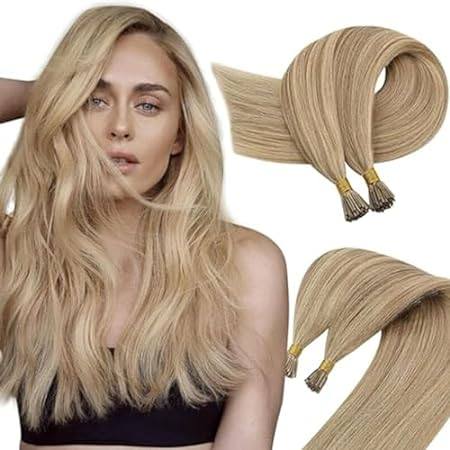 Sunny I Tip Hair Extensions Human Hair Blonde Highlight I